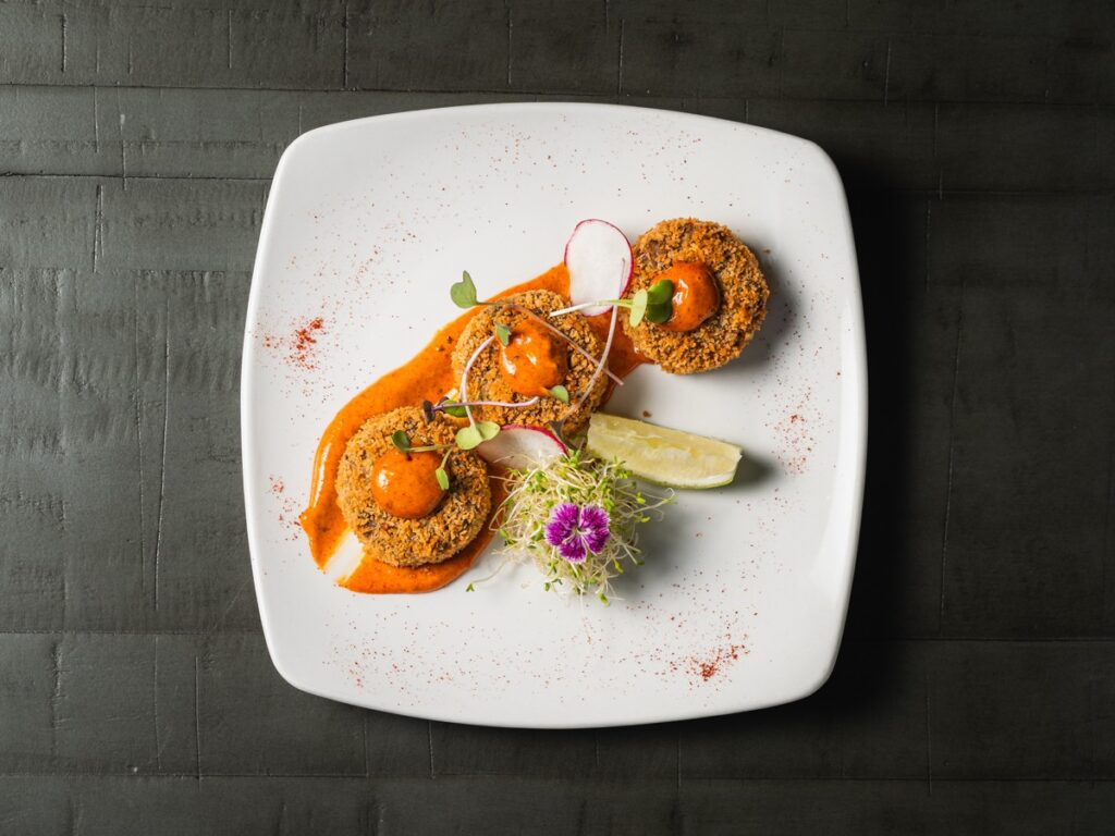 Crab croquettes at The Ivy Steakhouse