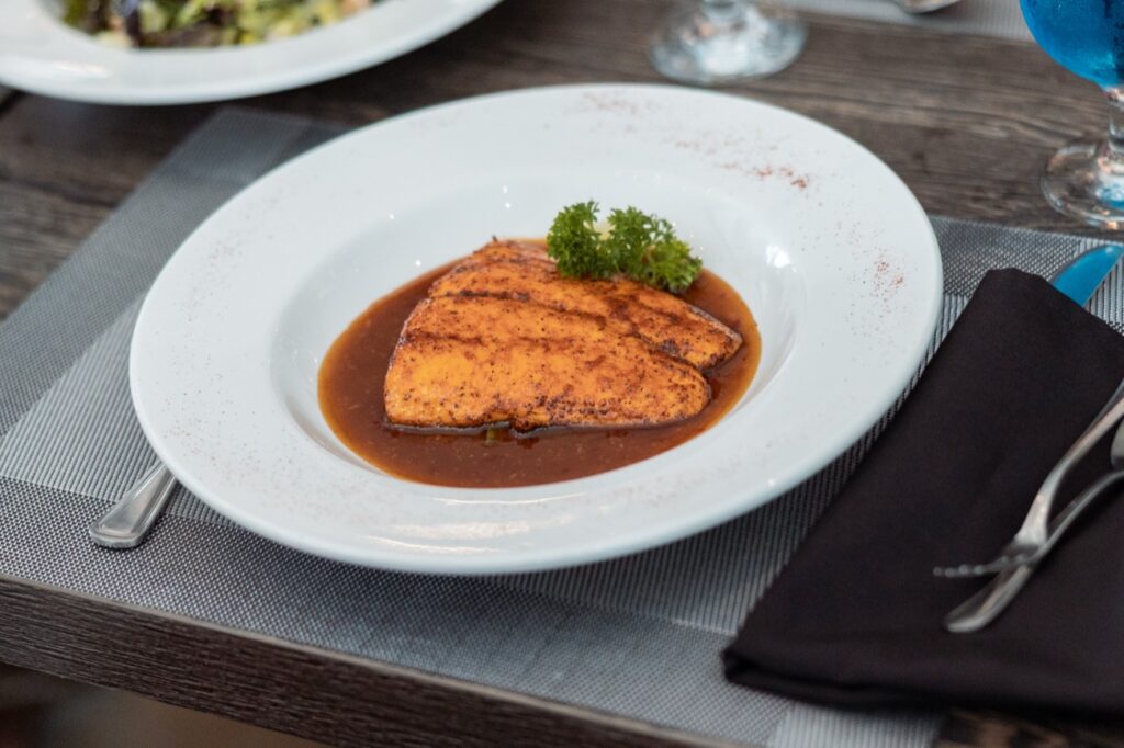 Salmon supreme at The Ivy Steakhouse