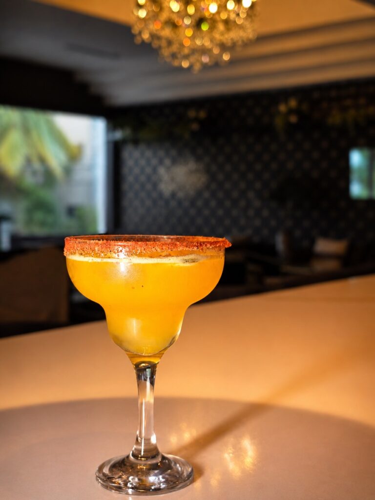 Spicy Mango Margarita cocktail at The Ivy Steakhouse